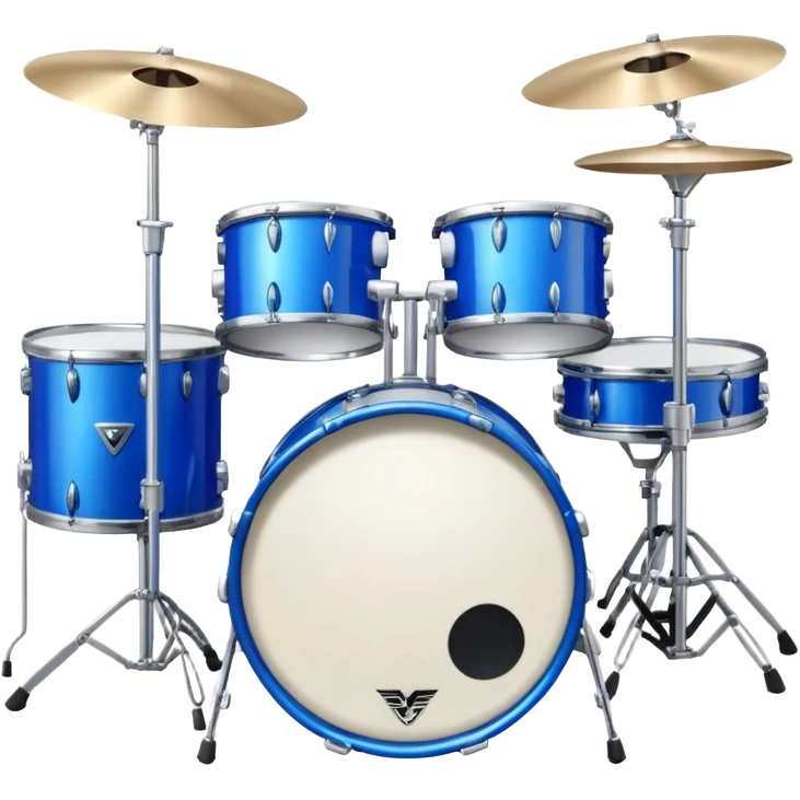 electric blue drum kit emoji