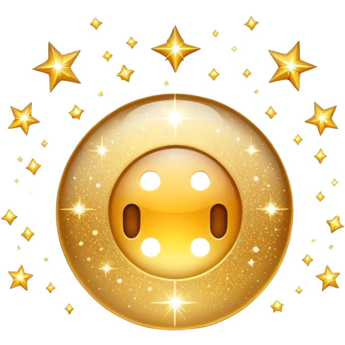 shiny sparkle icon surrounded by extra sparkles emoji