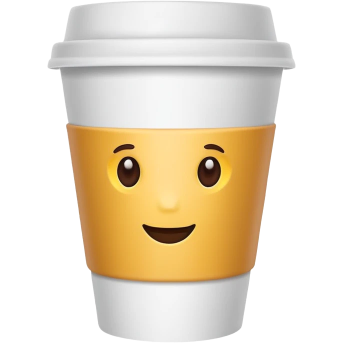 Coffee paper cup emoji