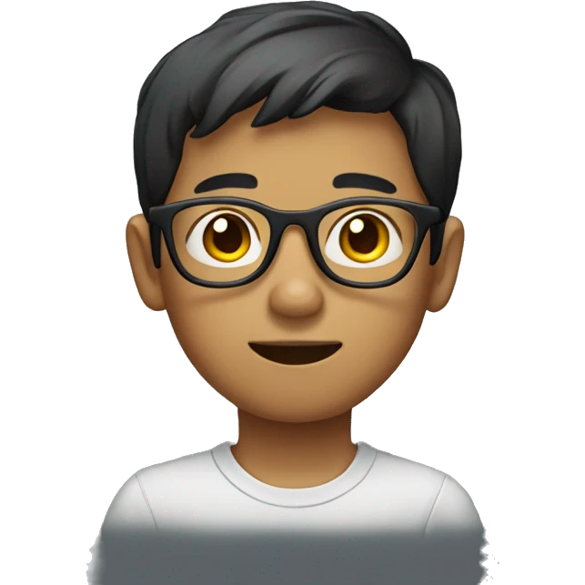 Filipino boy with glasses  emoji