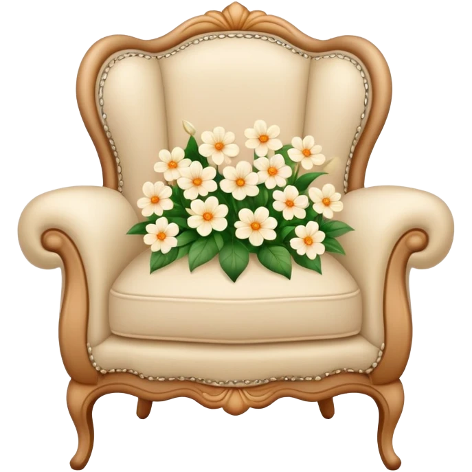 light beige bergere flowers  emoji