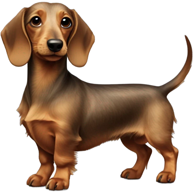 Wire hair dachshund  emoji