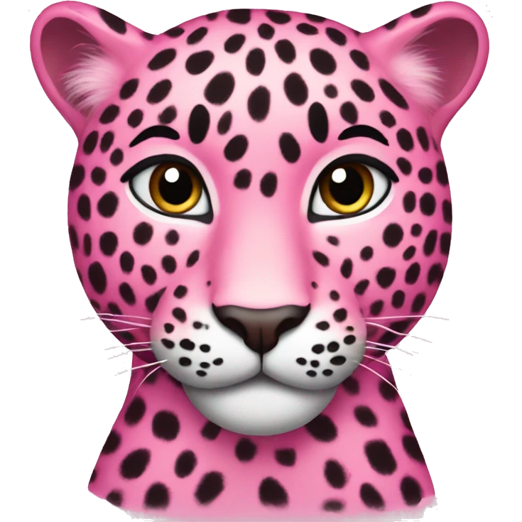 Pink leopard  emoji