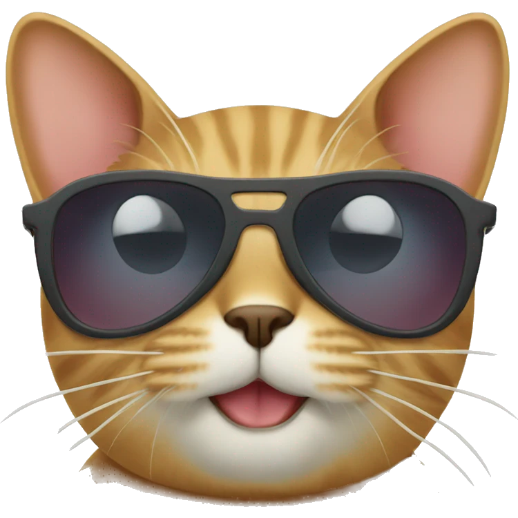 Cat with sunglasses emoji