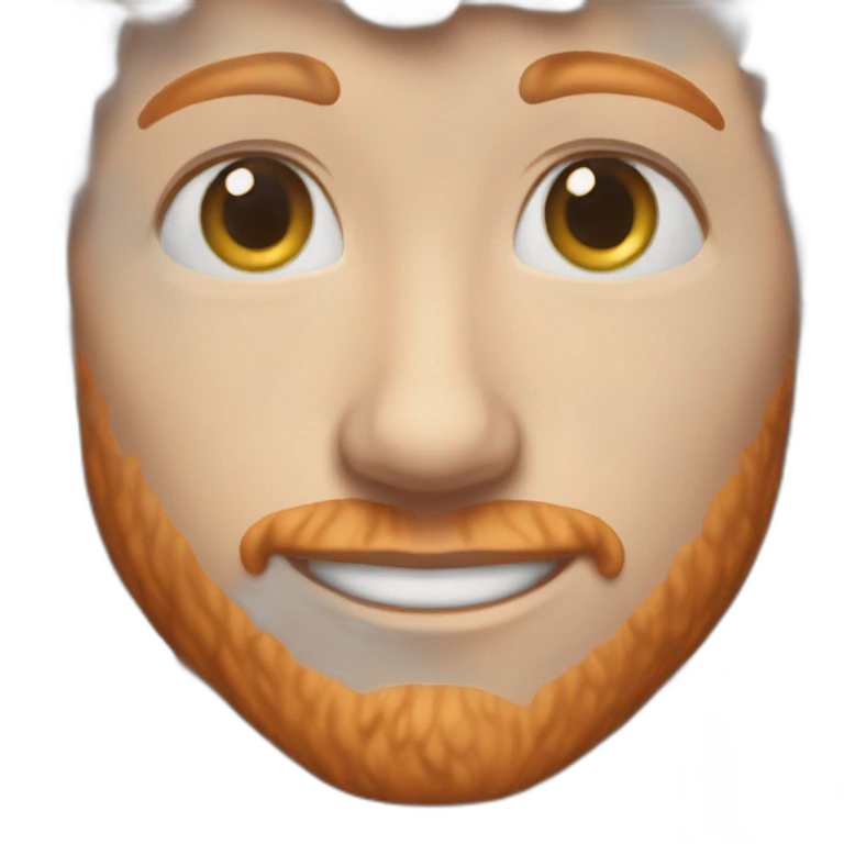 handsome 34 year old ginger with short hair model emoji