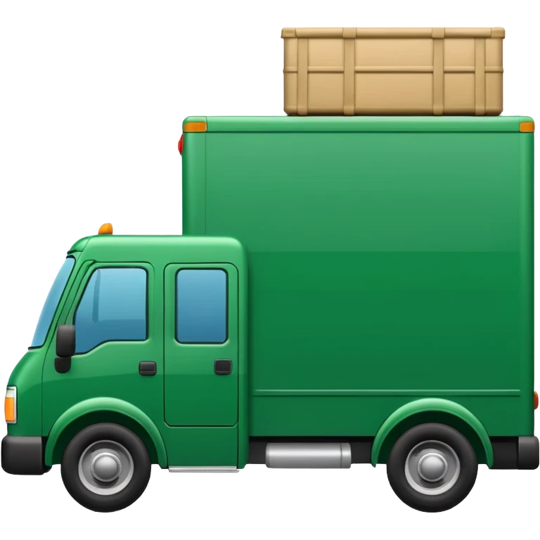 green moving truck emoji