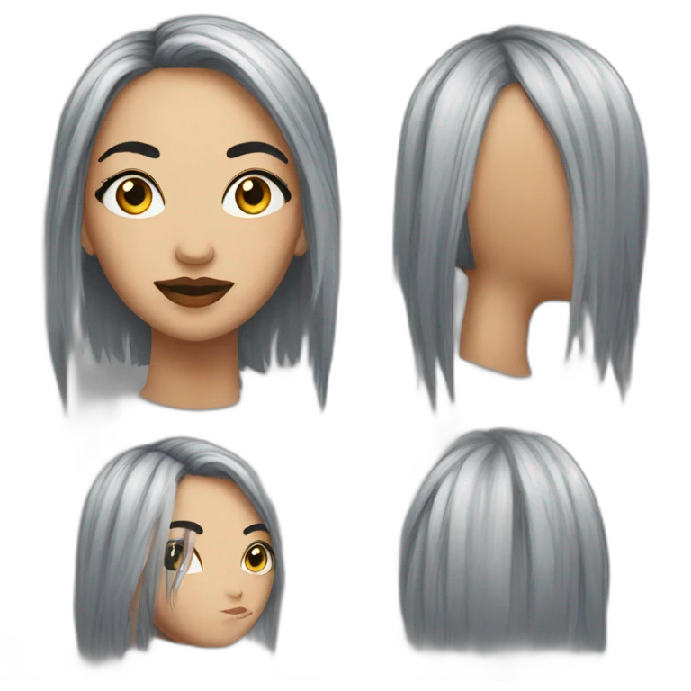 michou avec maquillage emoji