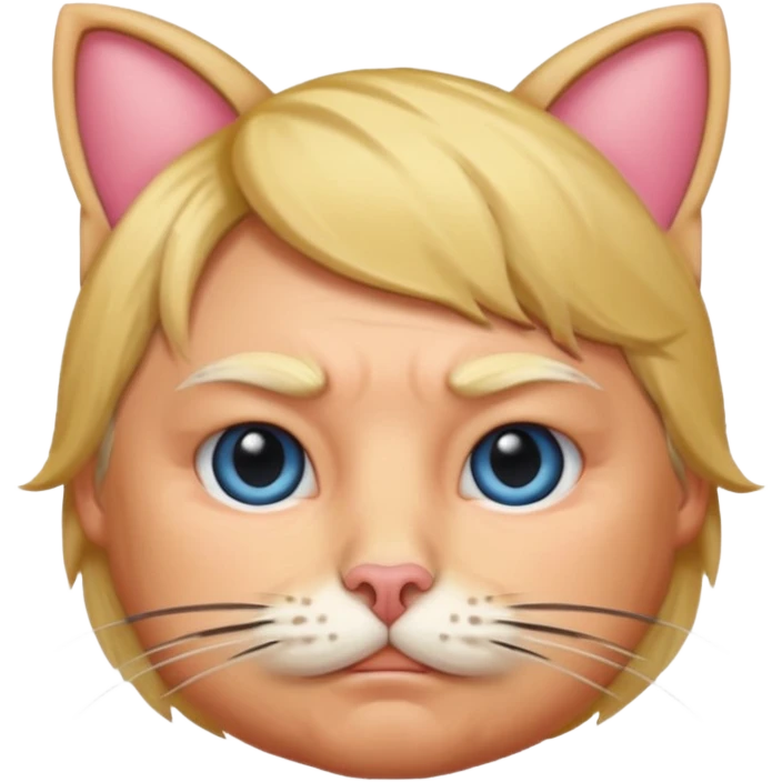 Trump with cat ears emoji