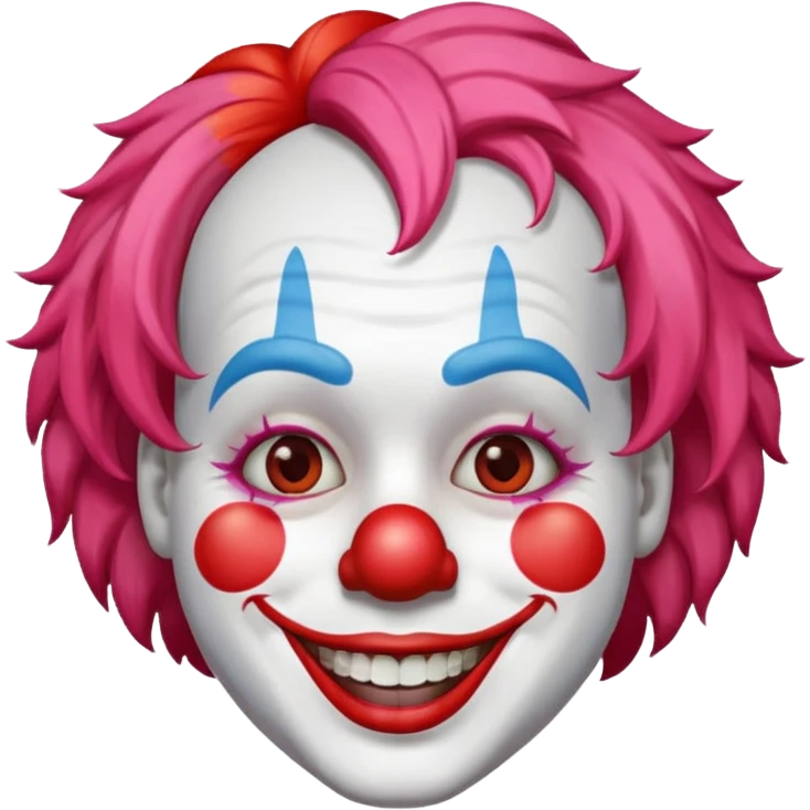 Clown WITH WHITE STROKE emoji