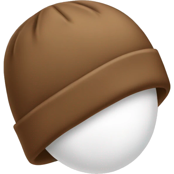 brown winter hat no person emoji