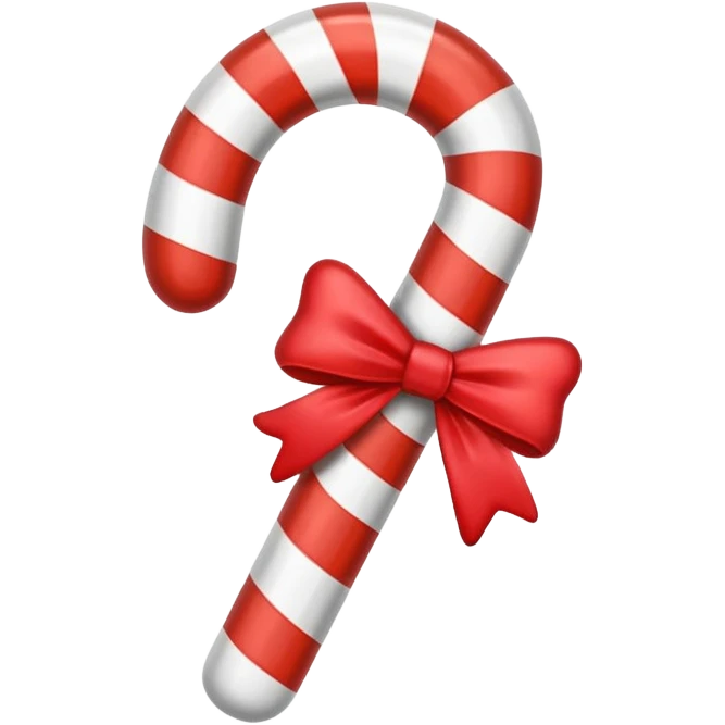 Rainbow Cane: Multicolored candy cane with bright stripes. emoji