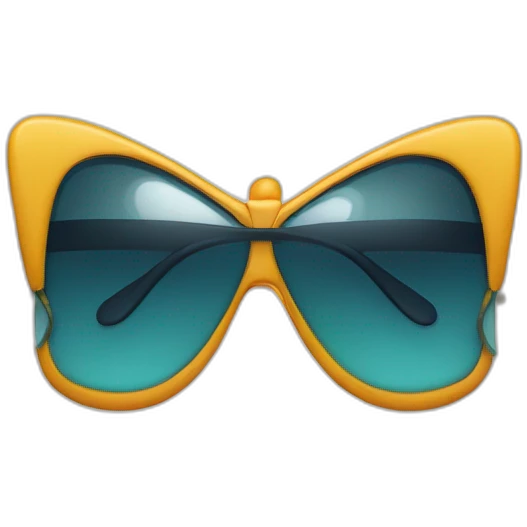 Tete avec noeud papillon et lunette de soleil emoji