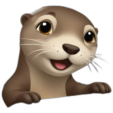 otter in a plane emoji
