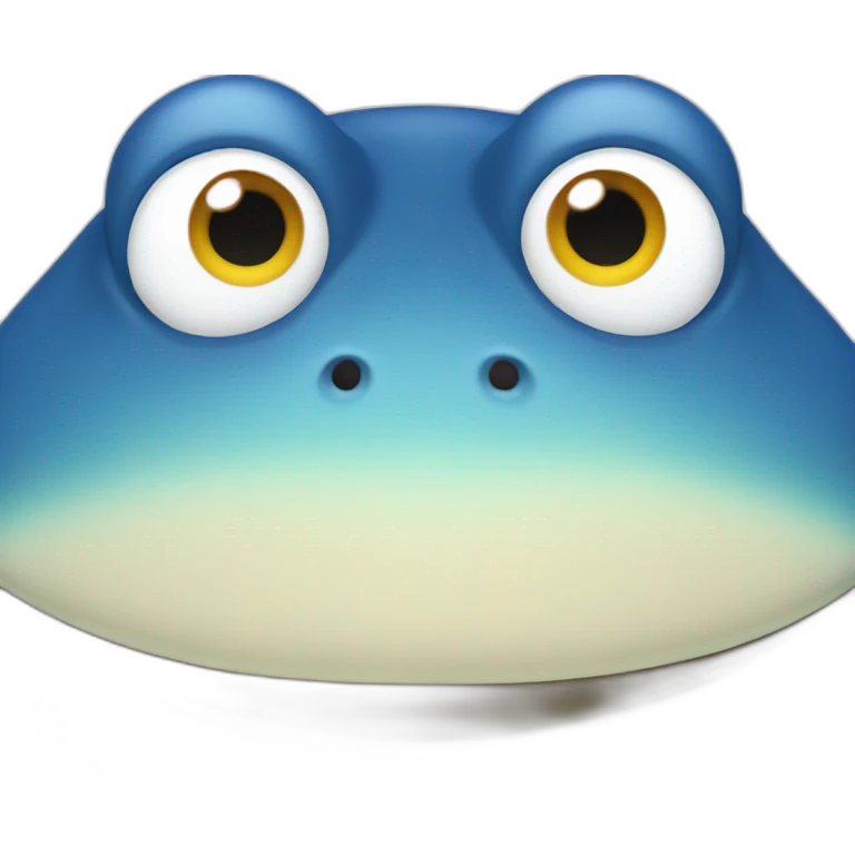 fat blue frog emoji