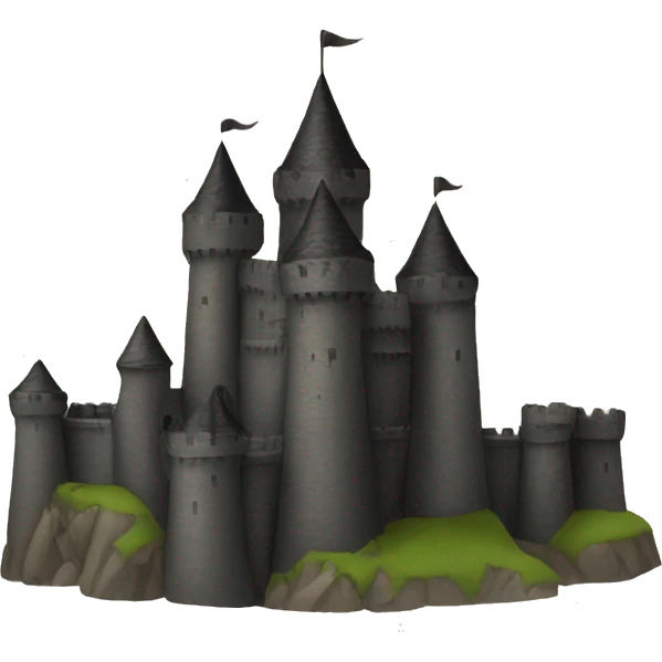 black castle emoji