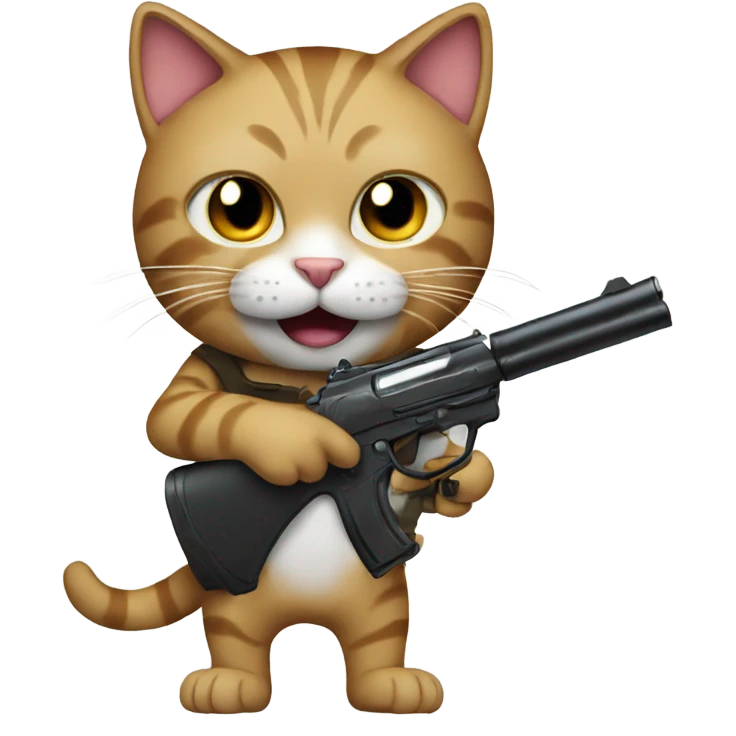 Cat-with-shot-gun emoji