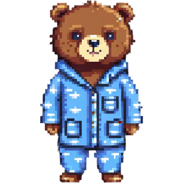 bear in pajamas emoji