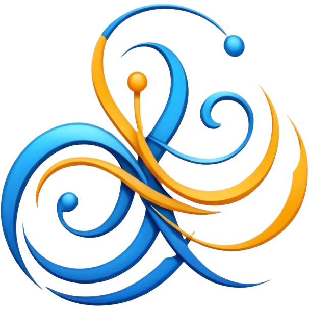 Build a logo for a company; focus on flow and integration emoji