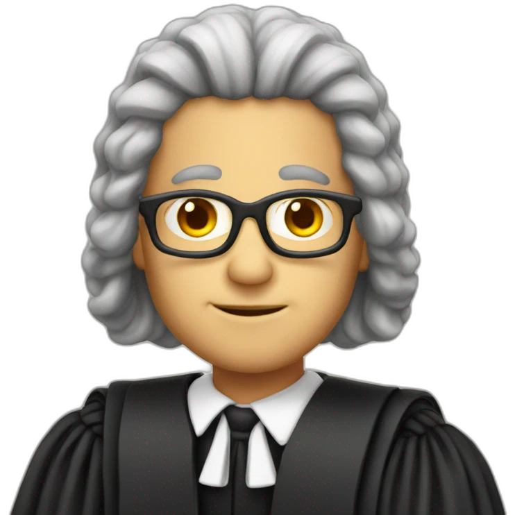 judge with wig emoji