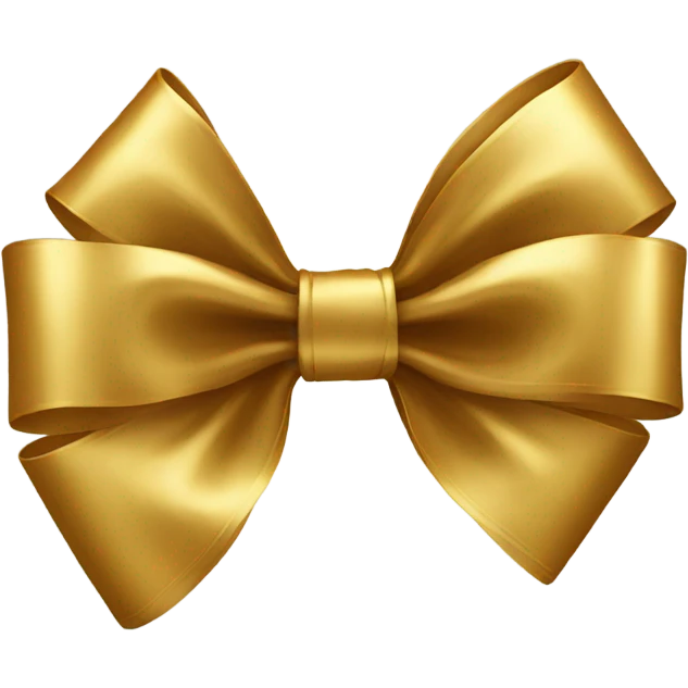 Gold bow emoji