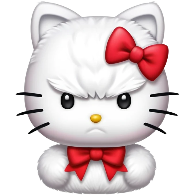 Hello kitty enojada  emoji