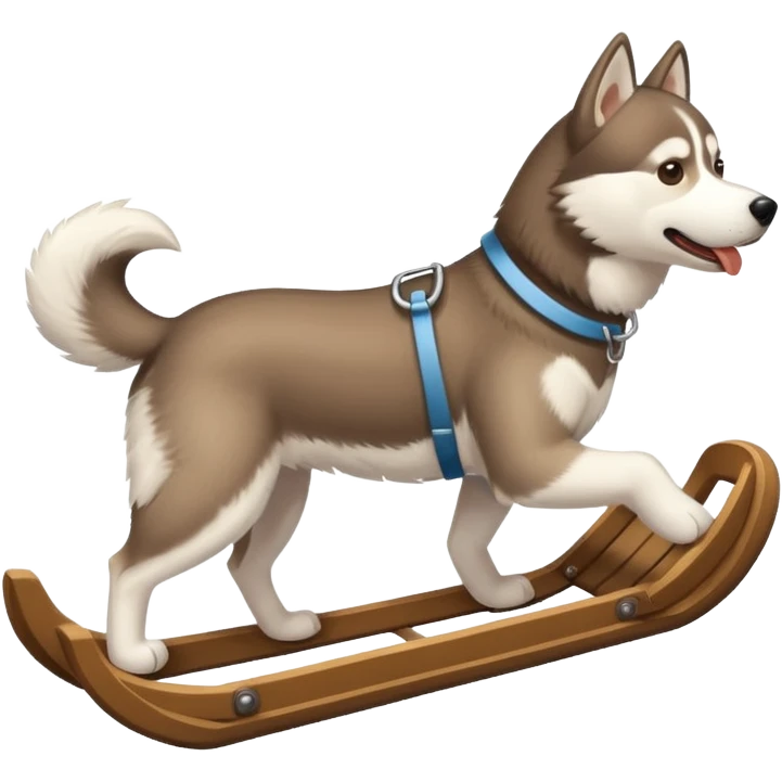 dog with back sled emoji