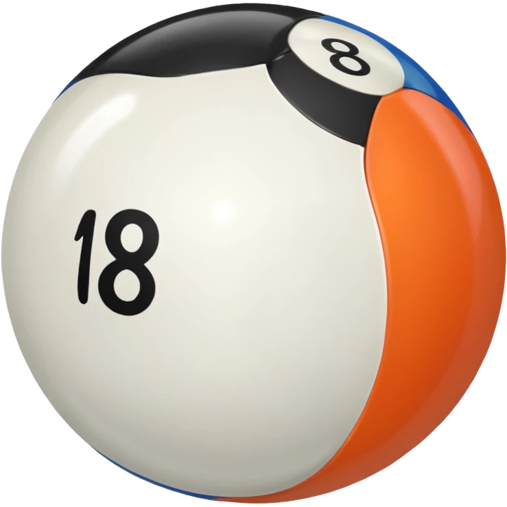 اريد كرة البيلياردو رقم 2 و رقم 8 emoji