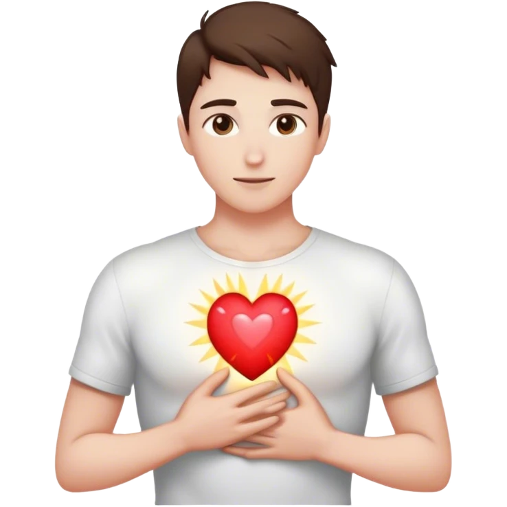 **A glowing heart inside a person’s chest, radiating outward.** Someone stands in front of them, their heart to glow as well. look at each other

This represents the idea that **true love isn’t about giving someone your love to keep—it’s about lighting up the love they already have inside them.** ✨ emoji