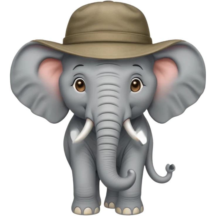 un éléphant voyageur emoji
