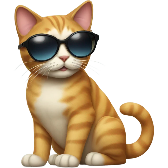 Cat with sunglasses emoji