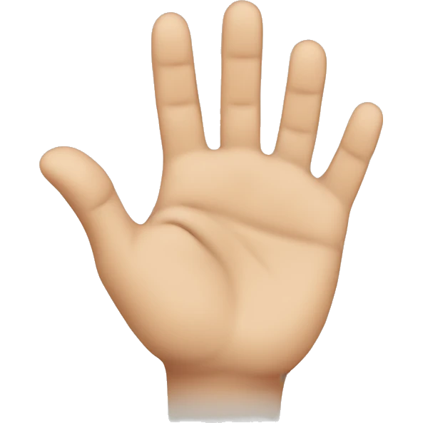 hand shows little finger emoji