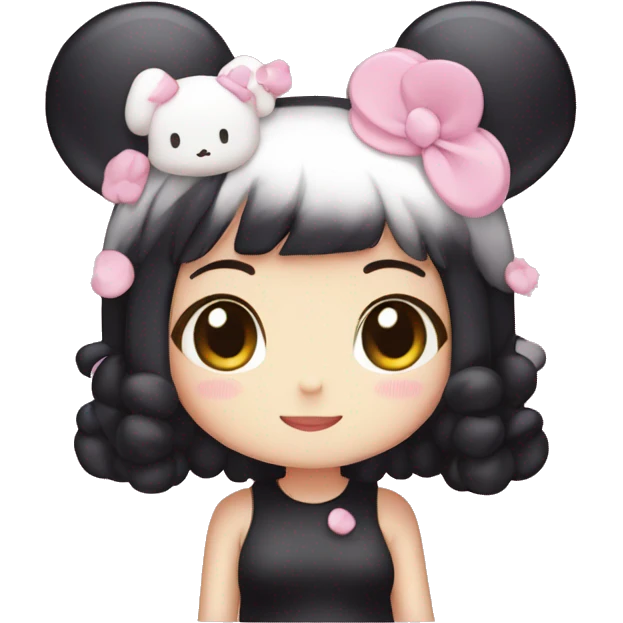 sanrio kuromi girl emoji