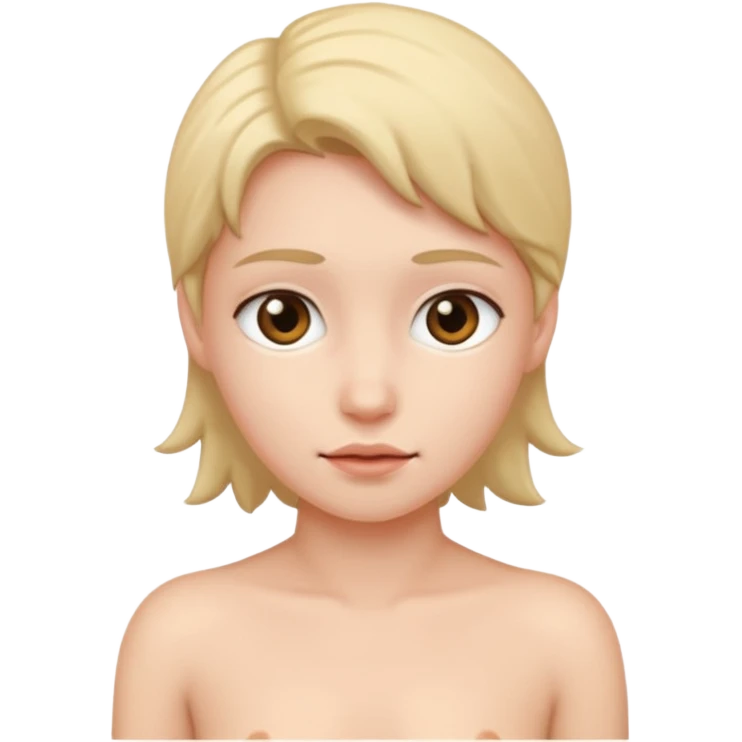 A completely naked person emoji