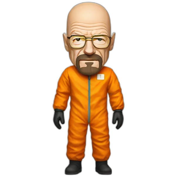 Walter white with his orange anti nuclear suit emoji