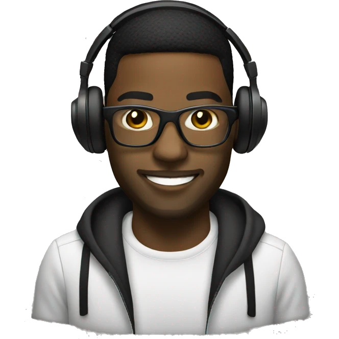black dj emoji
