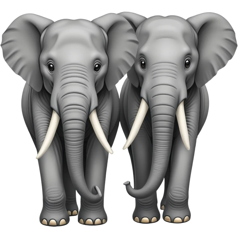 2 elephants emoji
