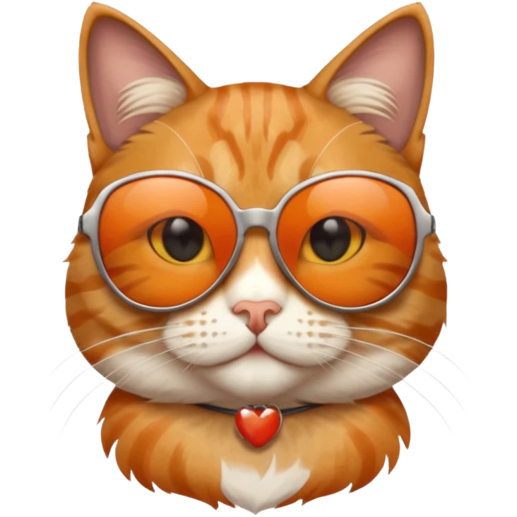 Cat wearing sunglasses emoji