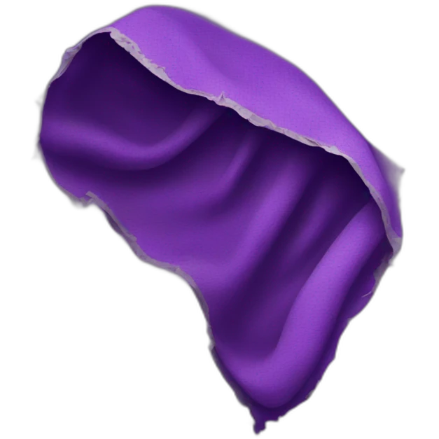 purple ripped cloth emoji