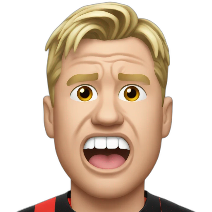 Eddie Howe biting nails emoji