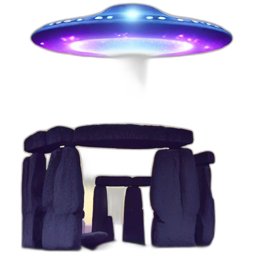 UFO over Stonehenge  emoji
