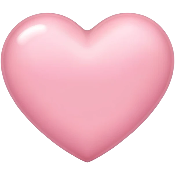 Light pink heart emoji
