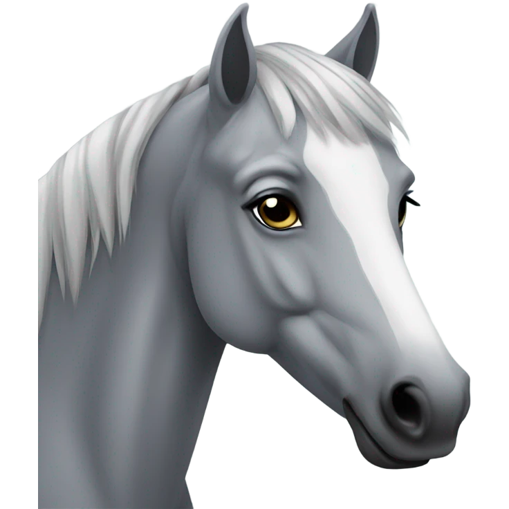 Grey horse  emoji