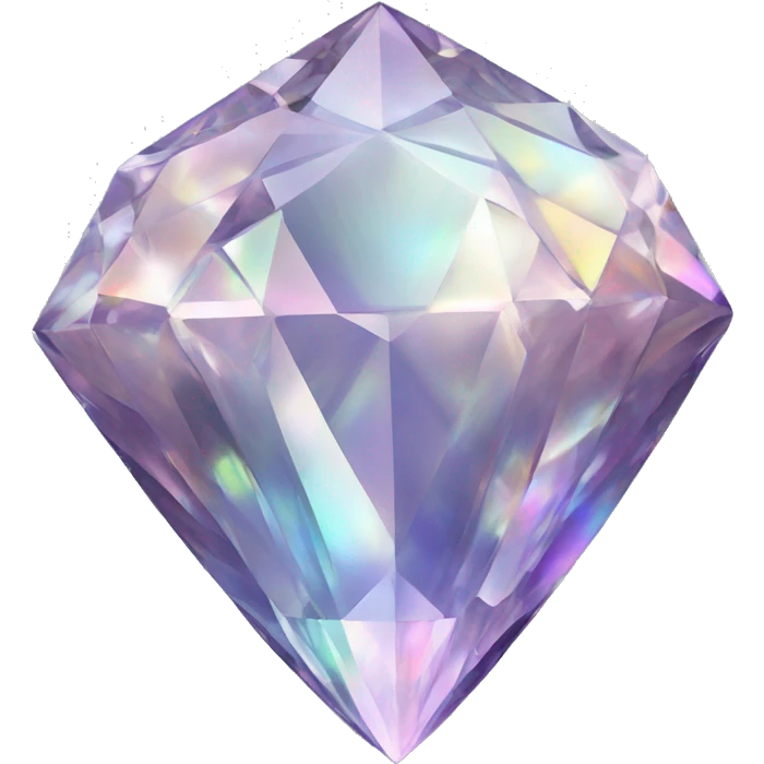 56-carat iridescent diamond crystal cluster emoji