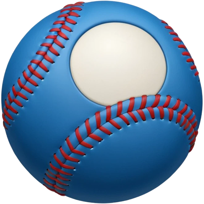 blue baseball ball emoji