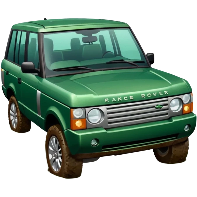 A range rover in a river emoji