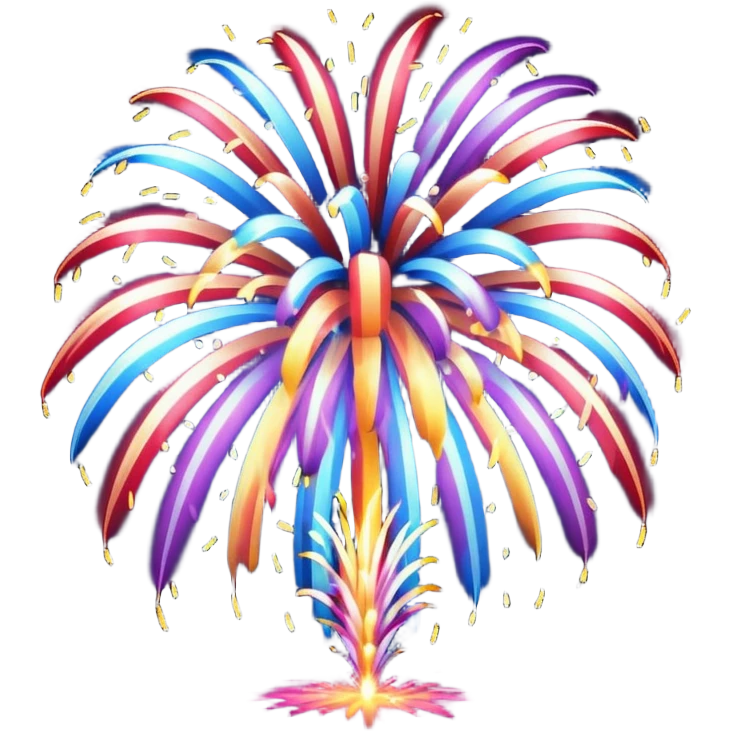fireworks before explosion emoji