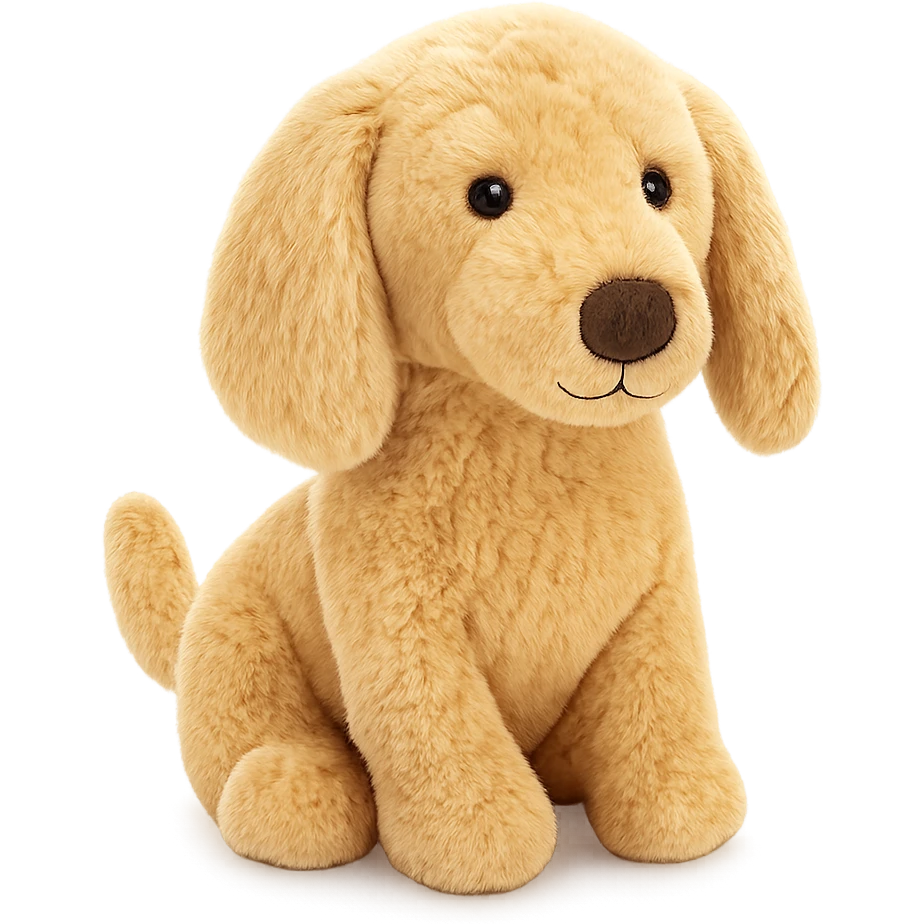 cute blonde dachschund jellycat plushie emoji