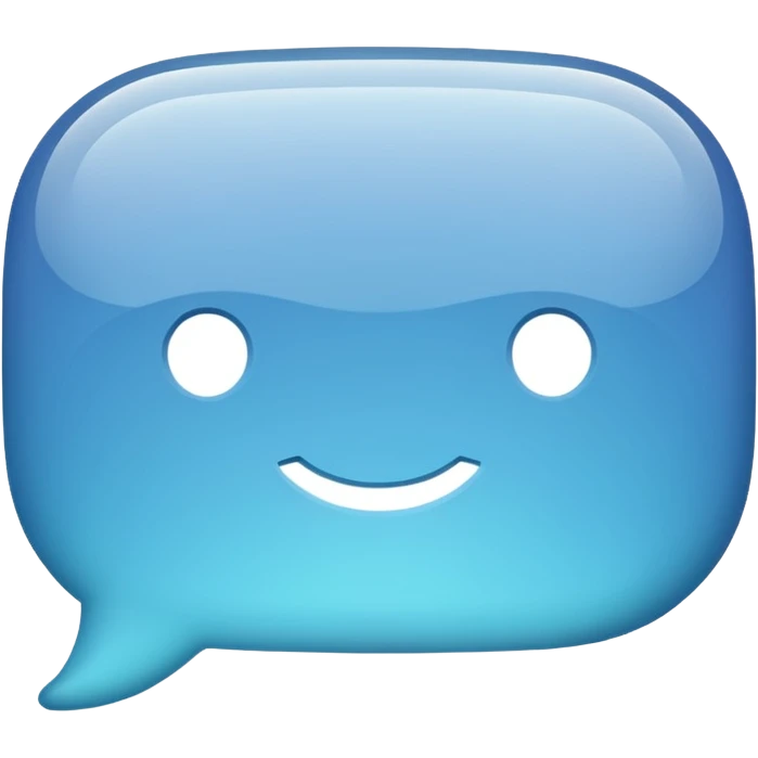 chat bubble iOS style (flat) emoji