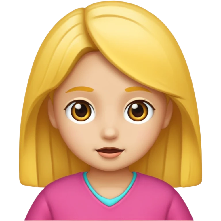 Niña colocha emoji