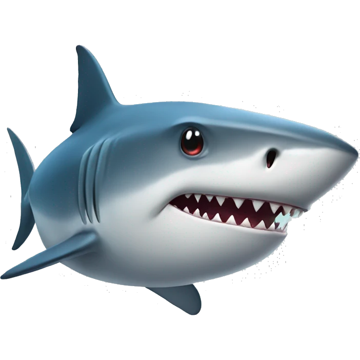 Shark with tophat emoji